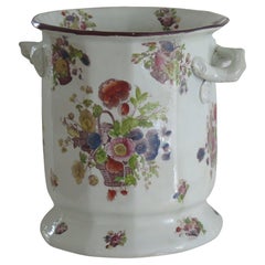 Rare grand rafraîchisseur à vin ou seau à glace géorgien en Mason's Ironstone, anglais vers 1818