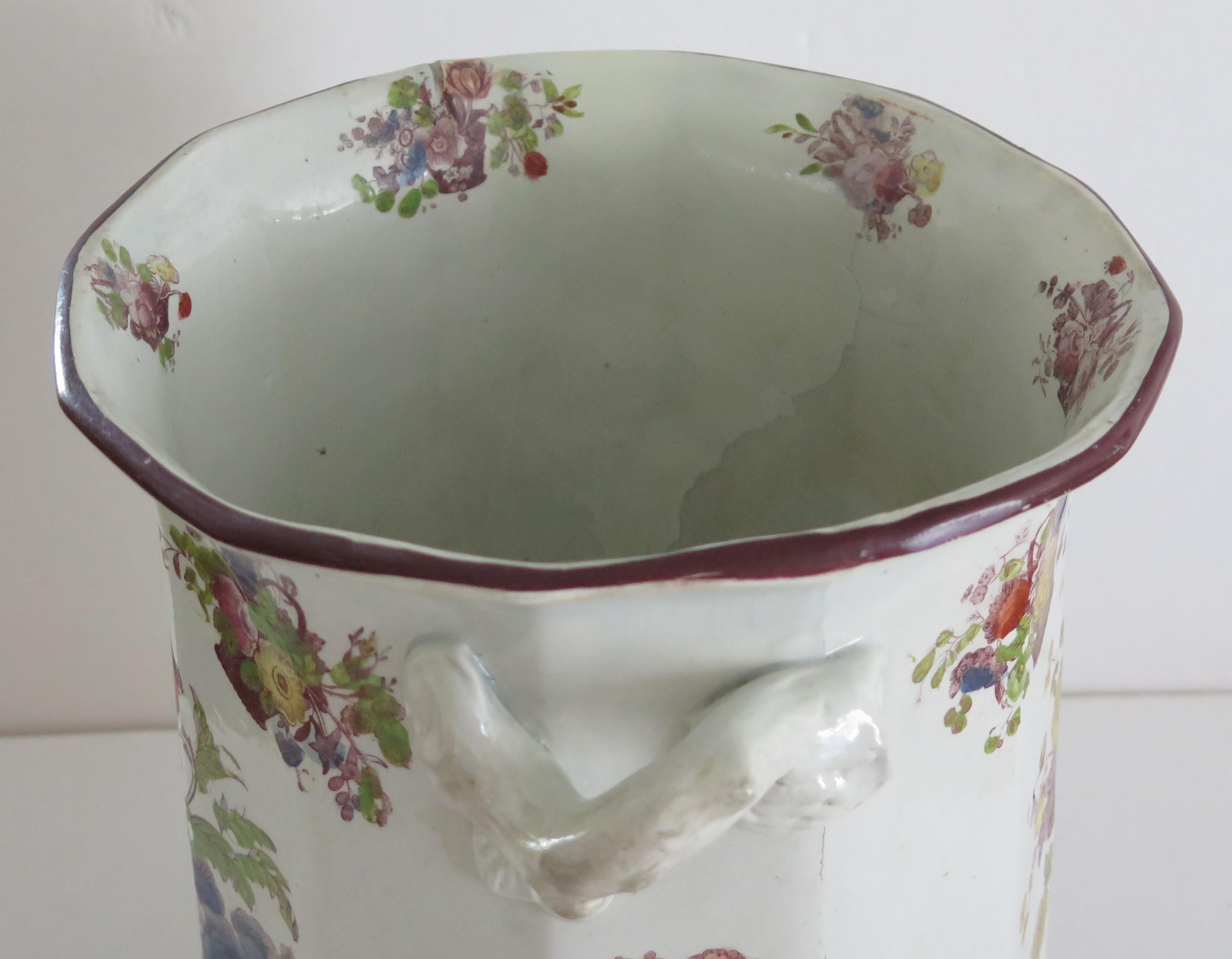 Large Masons Ironstone Wine Cooler or Ice Pail very rare, English circa 1818 For Sale 3