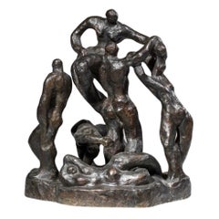 Gran Escultura Masiva de Bronce de la Artista Portuguesa Gloria Morena F297