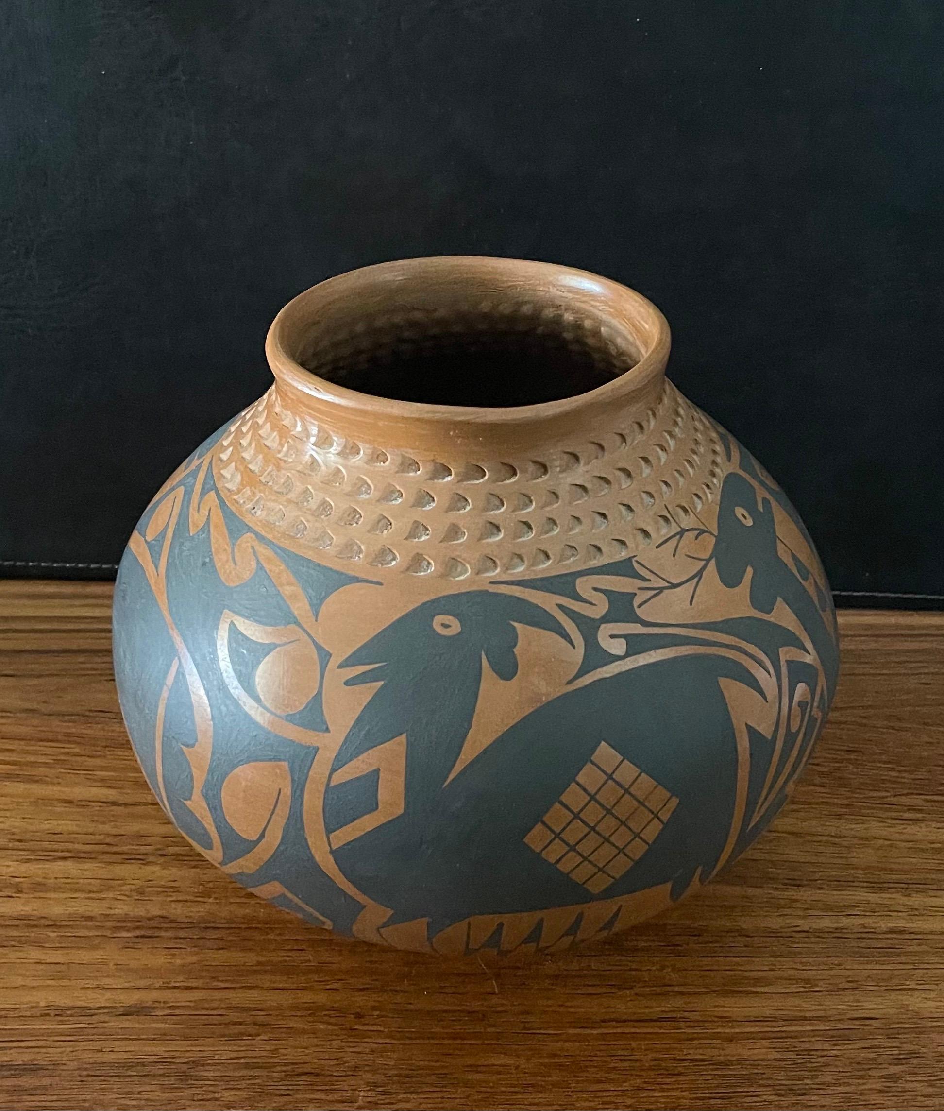 Large Mata Ortiz Polychrome Pottery Vessel by Daniel Gonzales 2