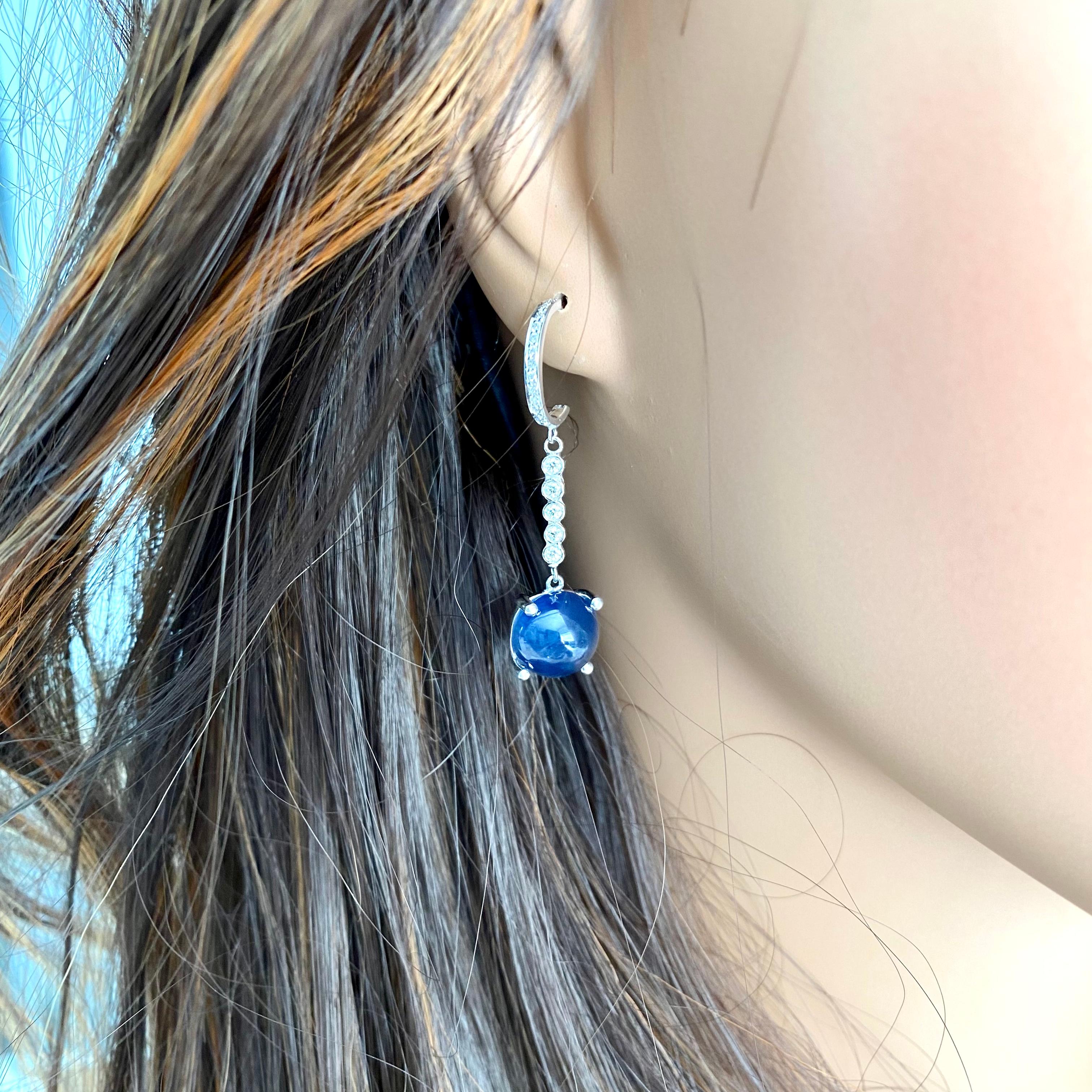 large sapphire earrings