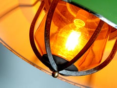 Large Matching Pair of Appleton Style Industrial Pendents