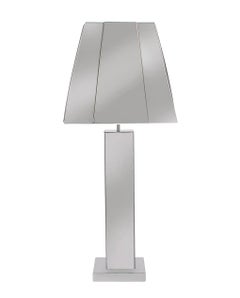 Large Matching Pair of Mid Century Modern Table Lamps by Curtis Jere in Chrome