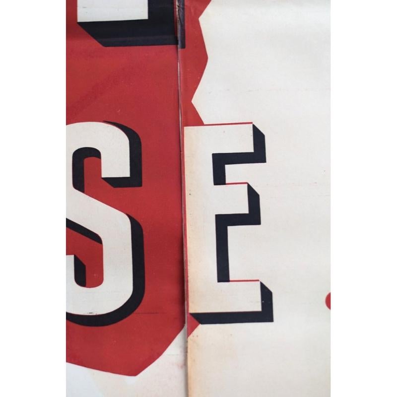 Grande affiche publicitaire de Mattei Cap Corse par Rene His, années 1950 en vente 6