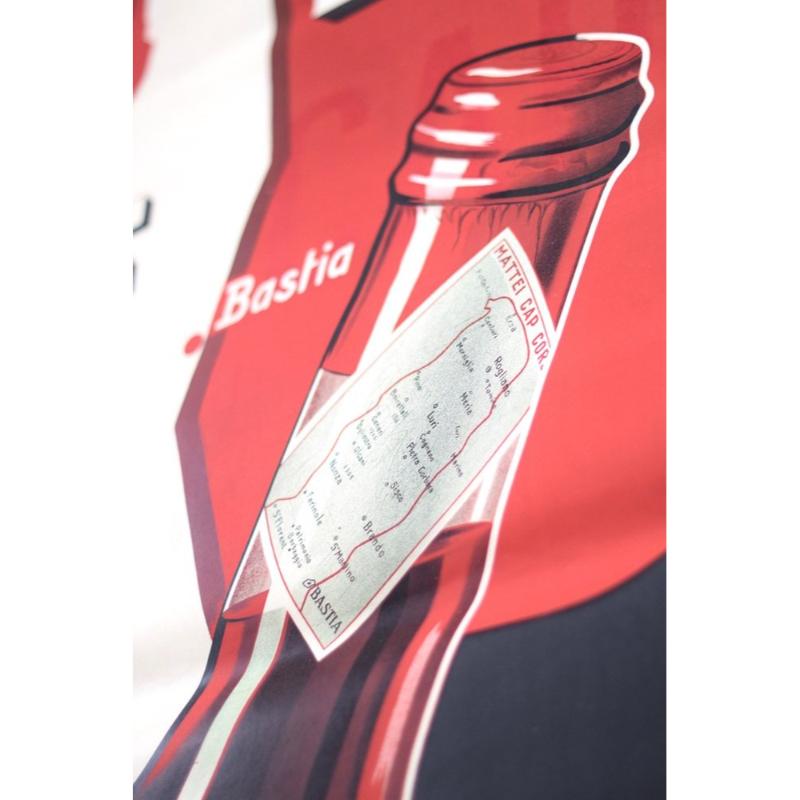 Grande affiche publicitaire de Mattei Cap Corse par Rene His, années 1950 en vente 7
