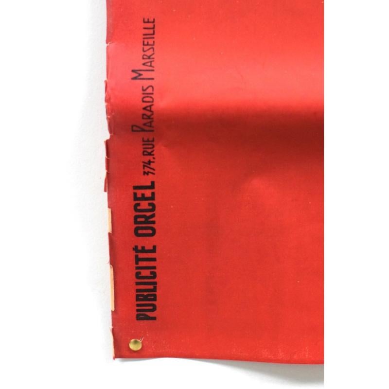 Grande affiche publicitaire de Mattei Cap Corse par Rene His, années 1950 en vente 14