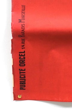 Large Mattei Cap Corse Advertising Poster by Rene Bougros, 1950s