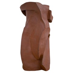 Mauve terracotta vase