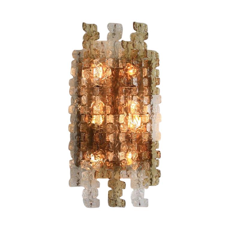 Large Mazzega Wall Sconce, 1970s