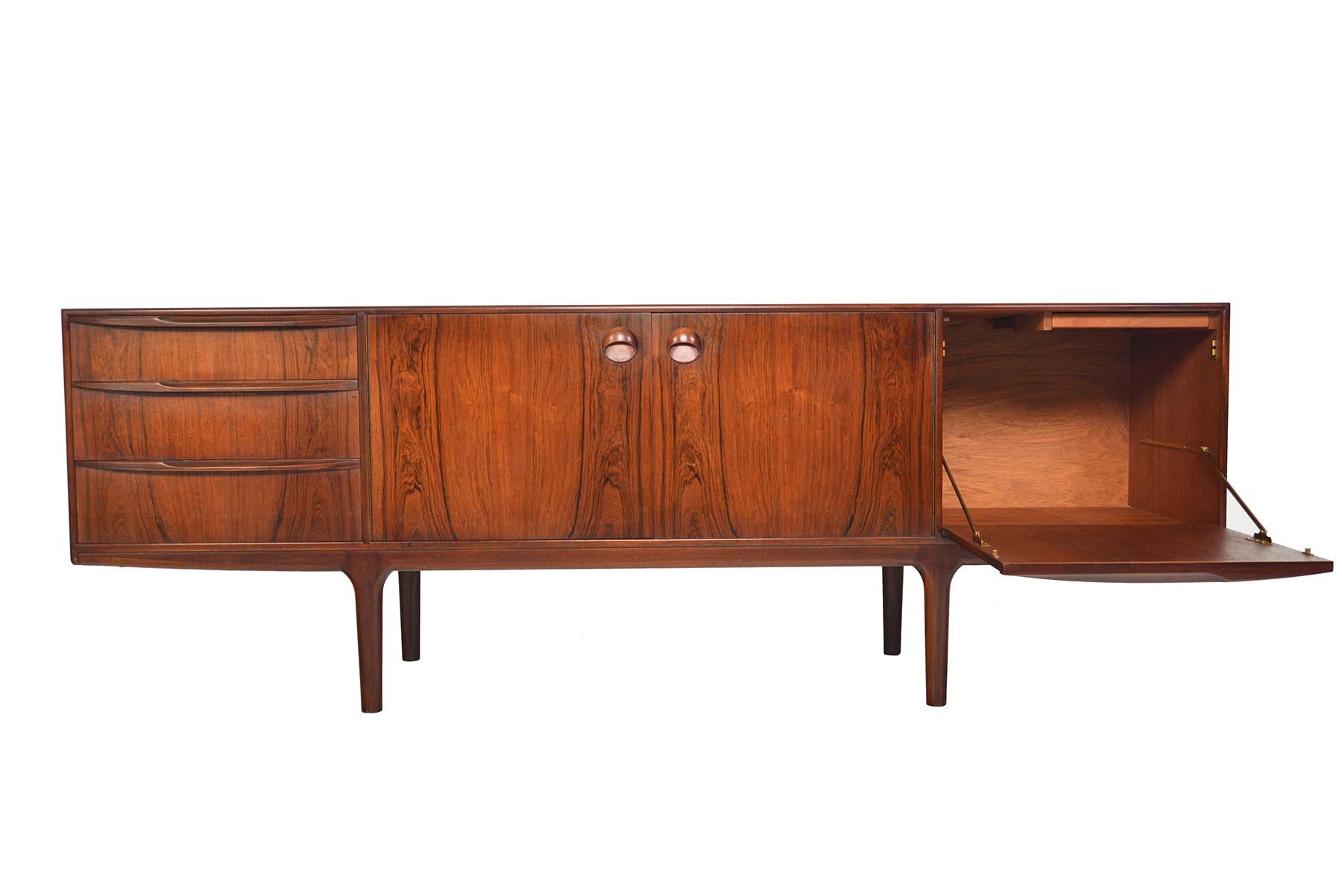 Mid-Century Modern Large McIntosh Credenza in Brazilian Rosewood