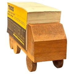 Large MCM Advertising Desk Pad on Wood Truck "Mitchell"