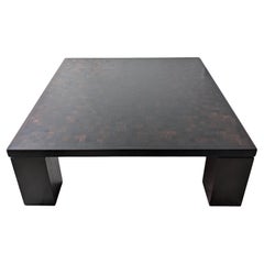 Grande table basse en marqueterie MCM par Rolf Middelboe & Gorm Lindum années 1970 Danemark