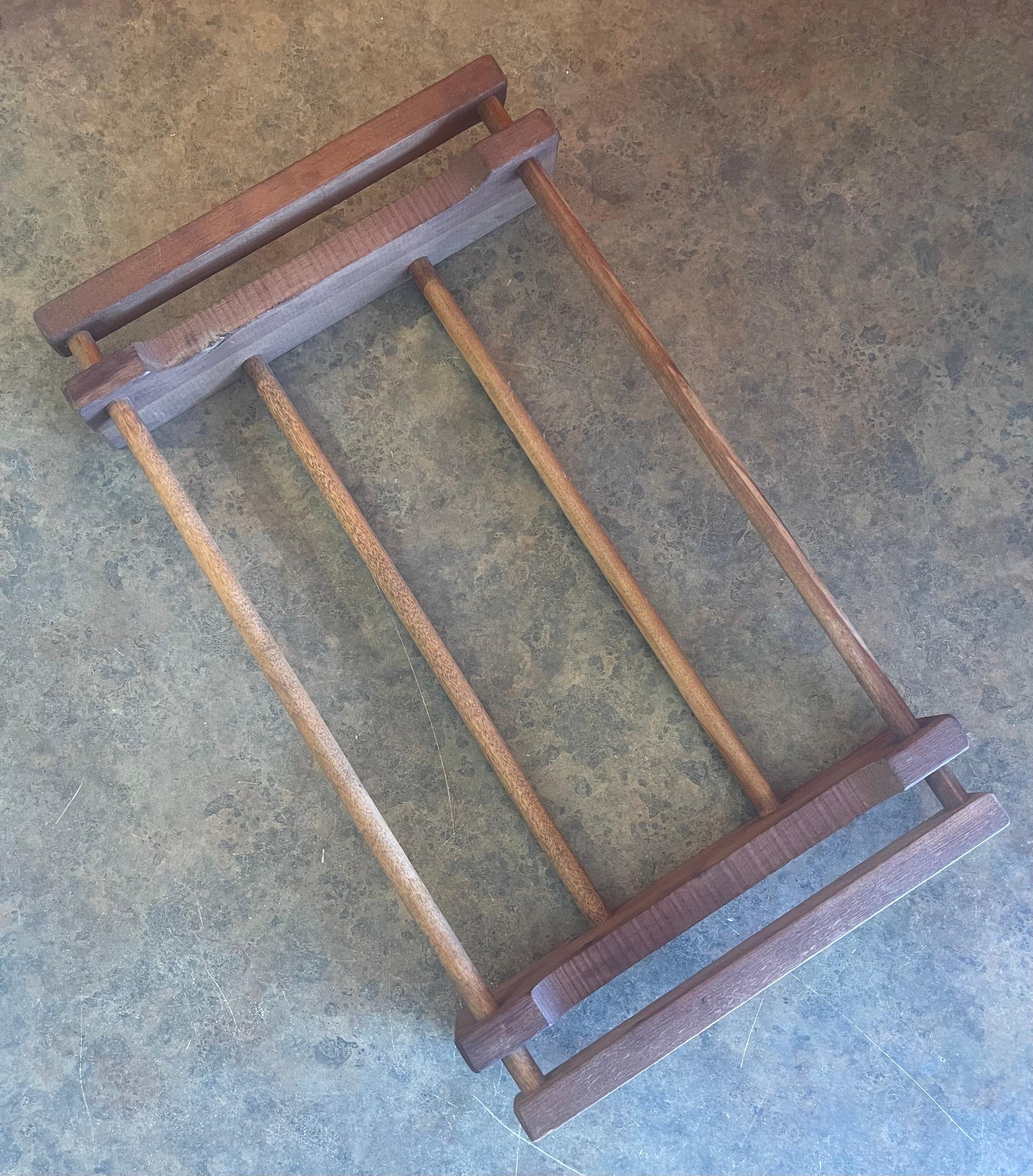 Large MCM Solid Wood Trivet In Good Condition For Sale In San Diego, CA
