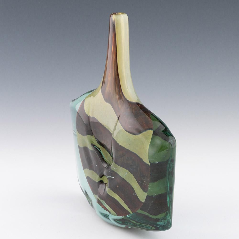 Late 20th Century Large Mdina Vase Earthtones Axe Head 1982