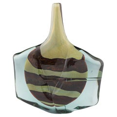 Large Mdina Vase Earthtones Axe Head 1982