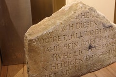 Large Medieval inscription