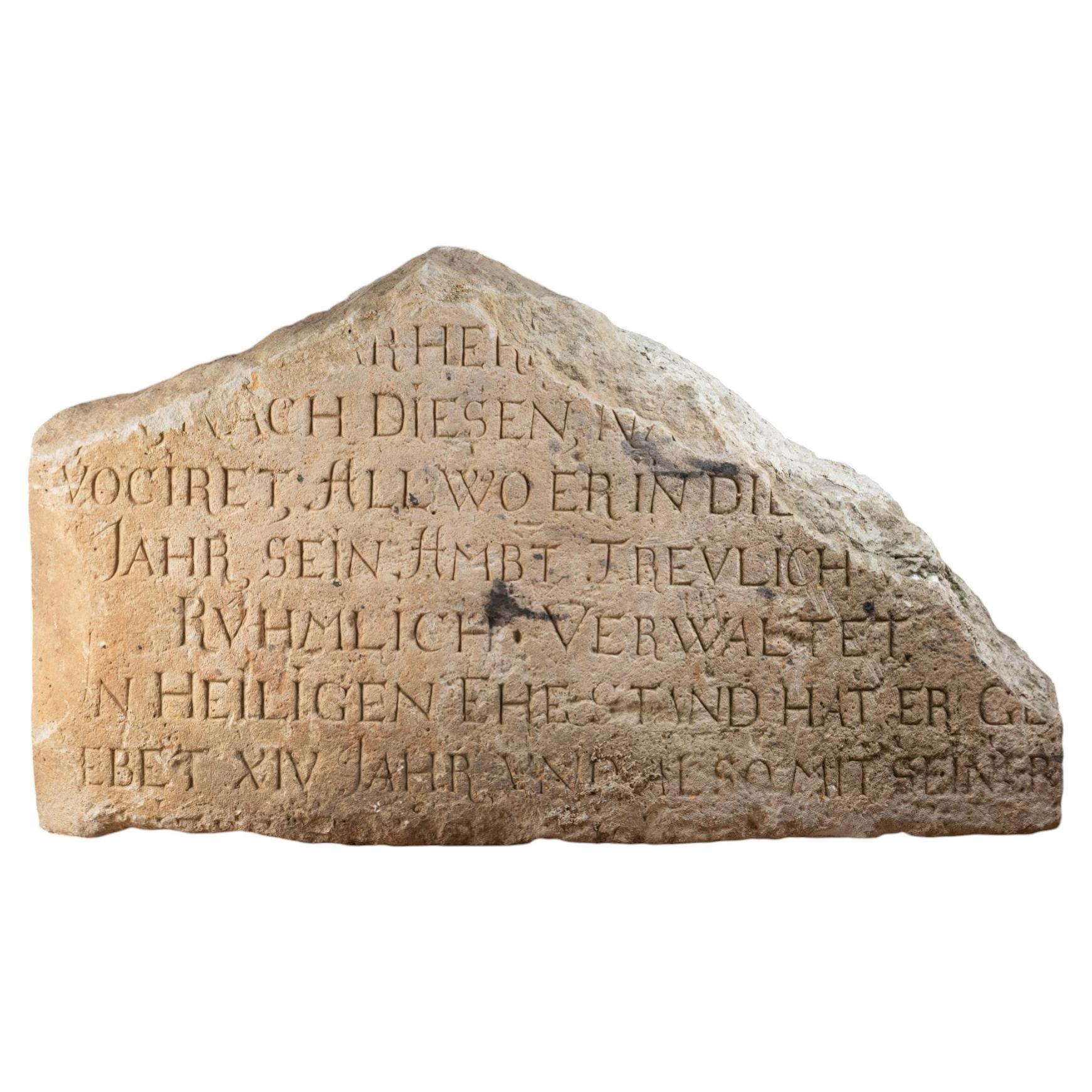 Large Medieval inscription