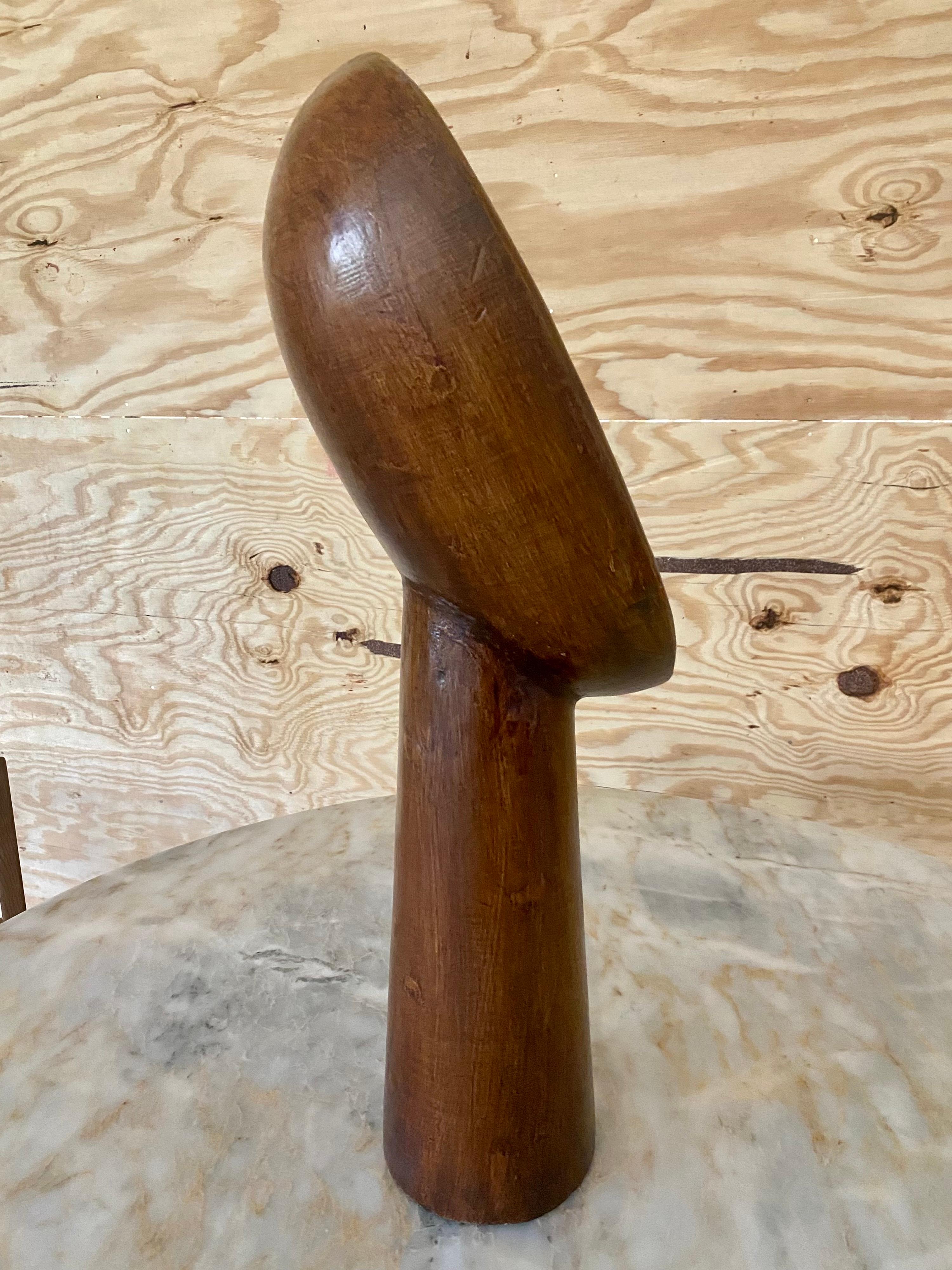 Grande scultura meditativa intagliata in Wood in vendita 11