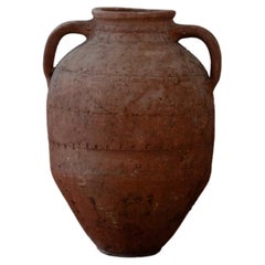 Large Mediteranian Ceramic Floor Vase in an Antique Style