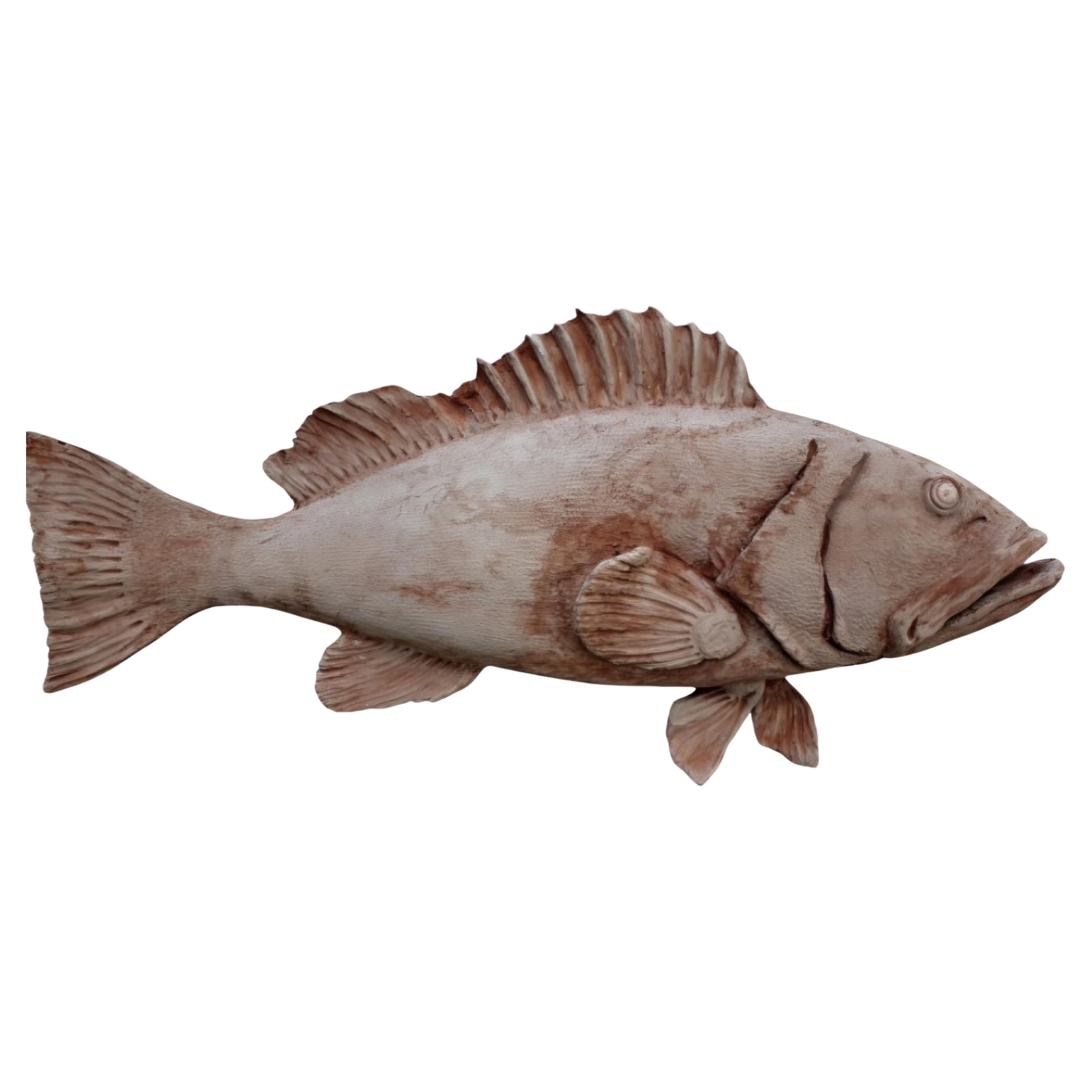 LARGE MEDITERRANEAN GROUPER IN TERRACOTTa