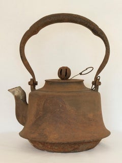 Large Meiji Period Iron Tea Pot, Japan