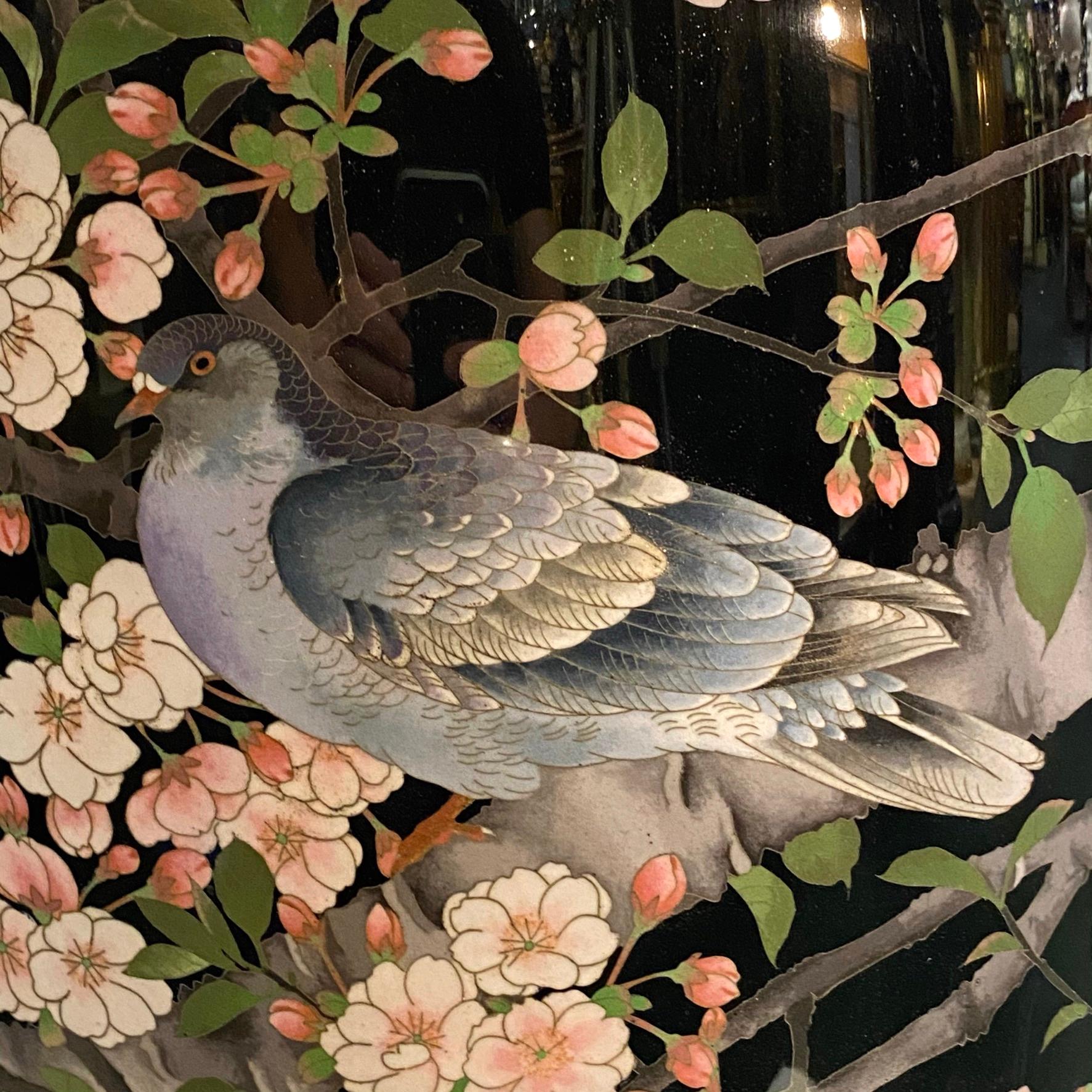 Large Meiji Period Japanese Cloisonné Vase 3