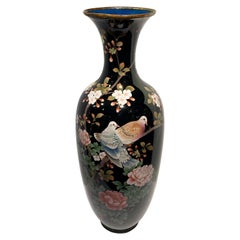 Large Meiji Period Japanese Cloisonné Vase