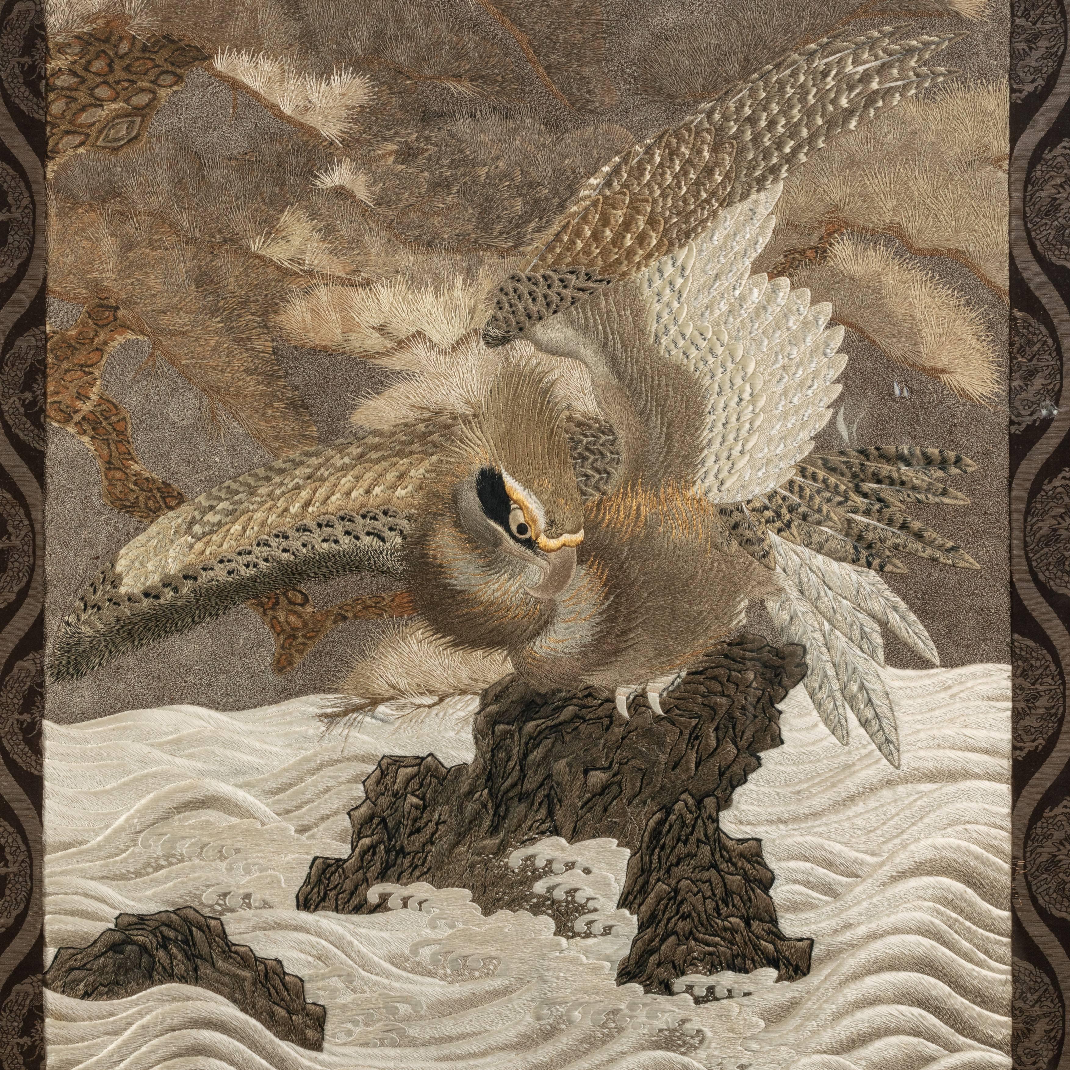 japanese eagle art