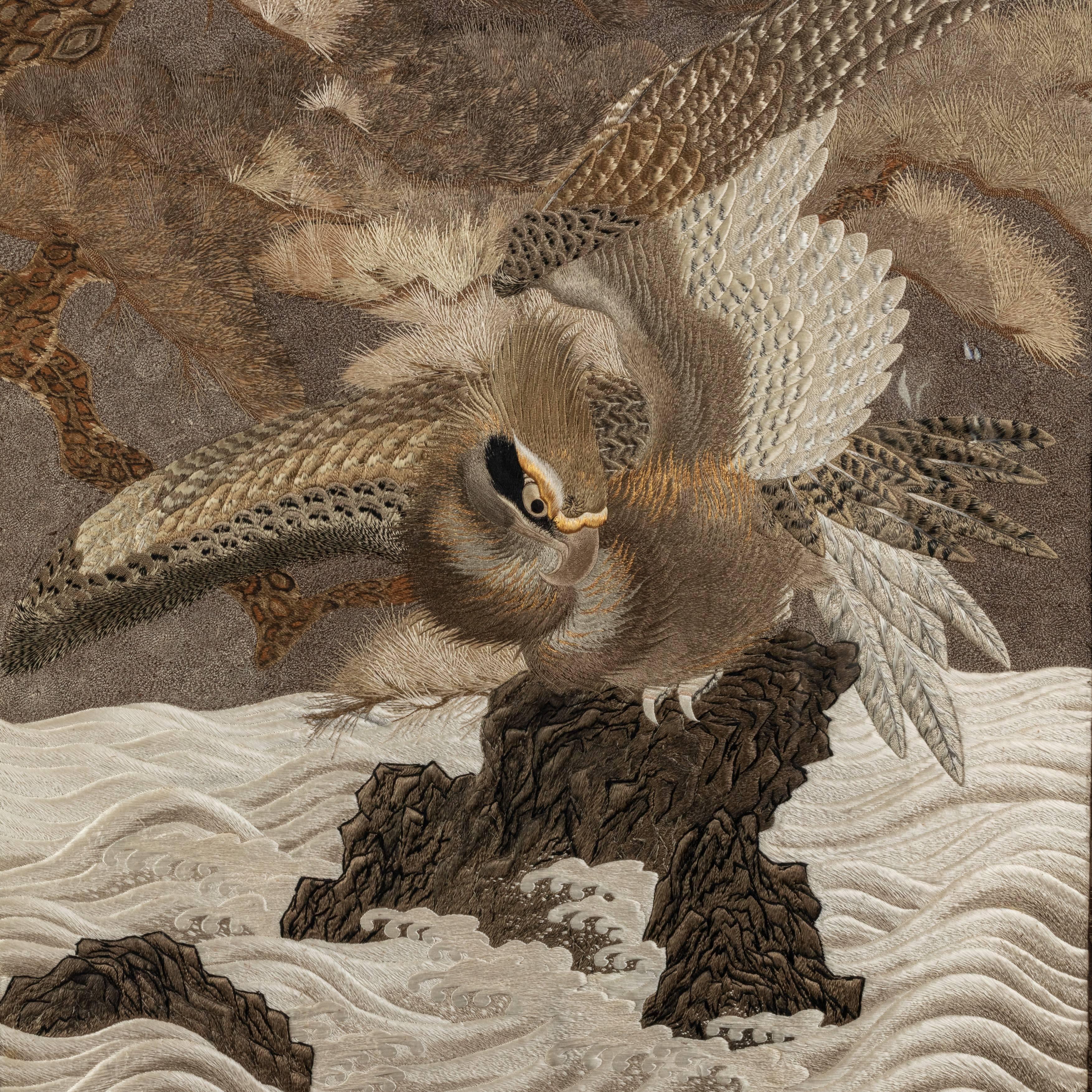 japanese silk embroidery art