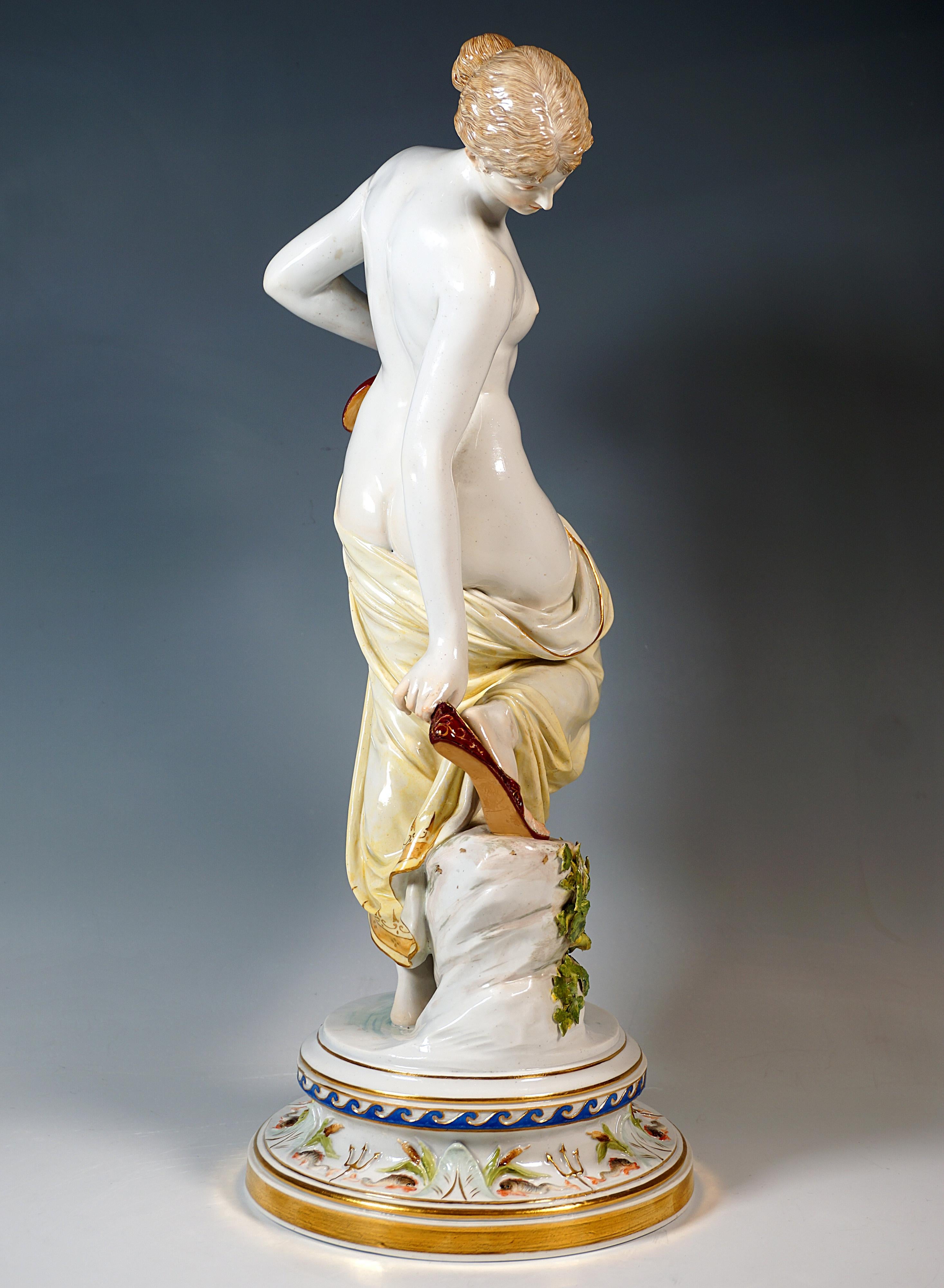 Art nouveau Grande figurine Meissen Art Nouveau, 