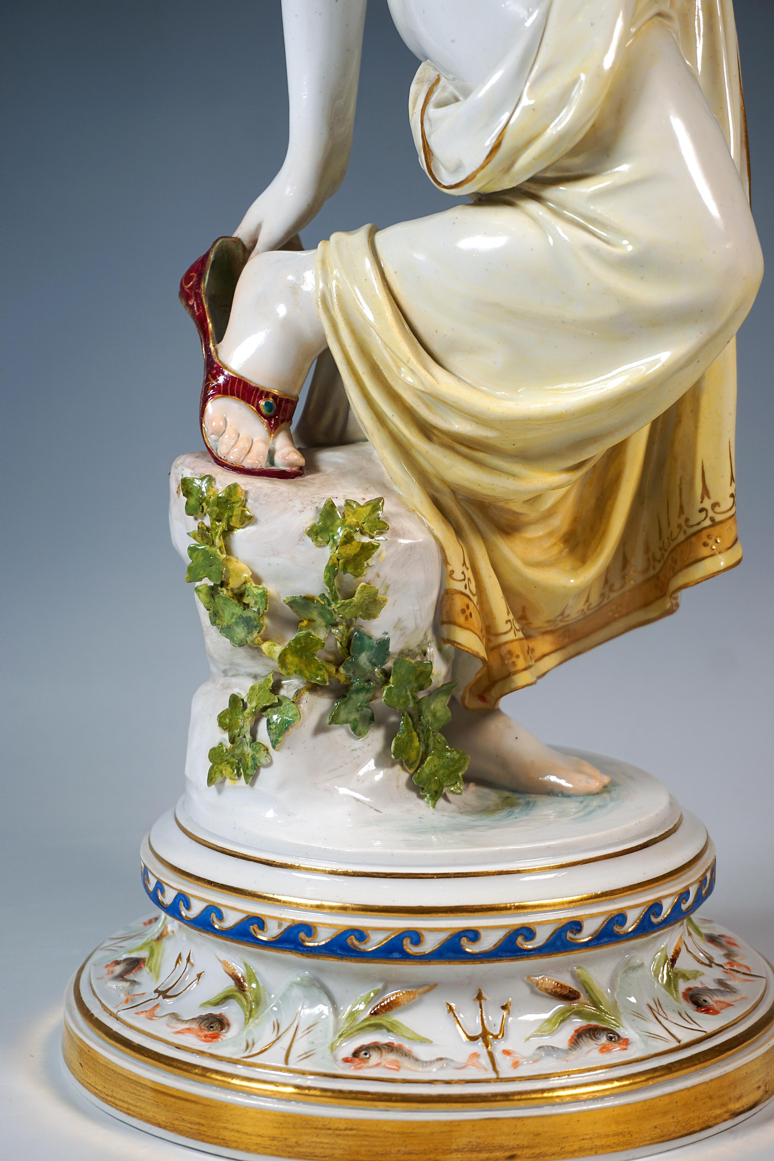 Porcelaine Grande figurine Meissen Art Nouveau, 
