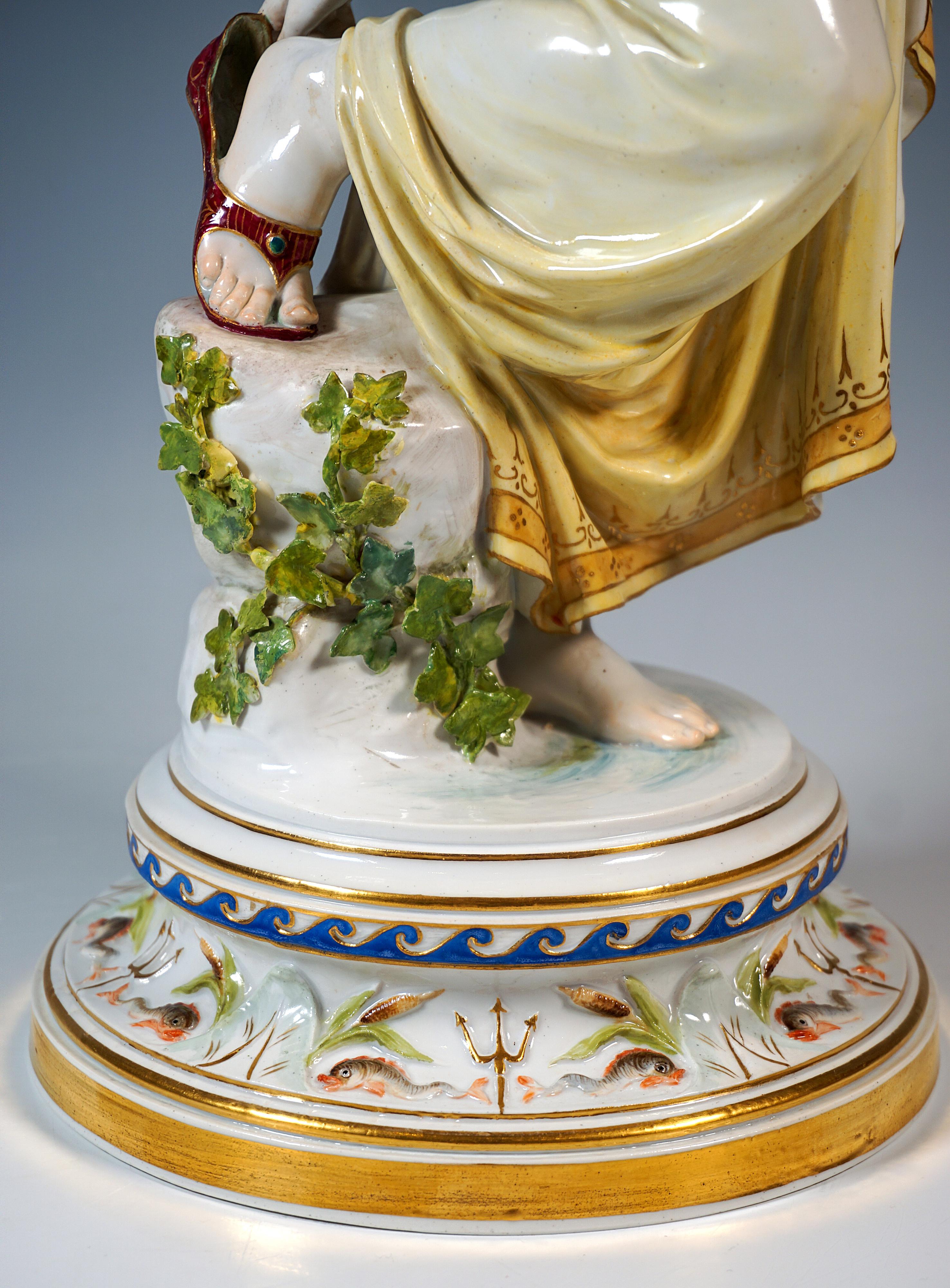 Grande figurine Meissen Art Nouveau, 