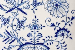 Large Meissen Blue Onion Tray or Platter with Handles. Vintage, circa 1930