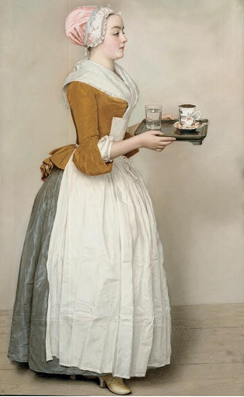 Large Meissen Genre Figure 'The Chocolate Girl' After Jean-Étienne Liotard, 1850 2