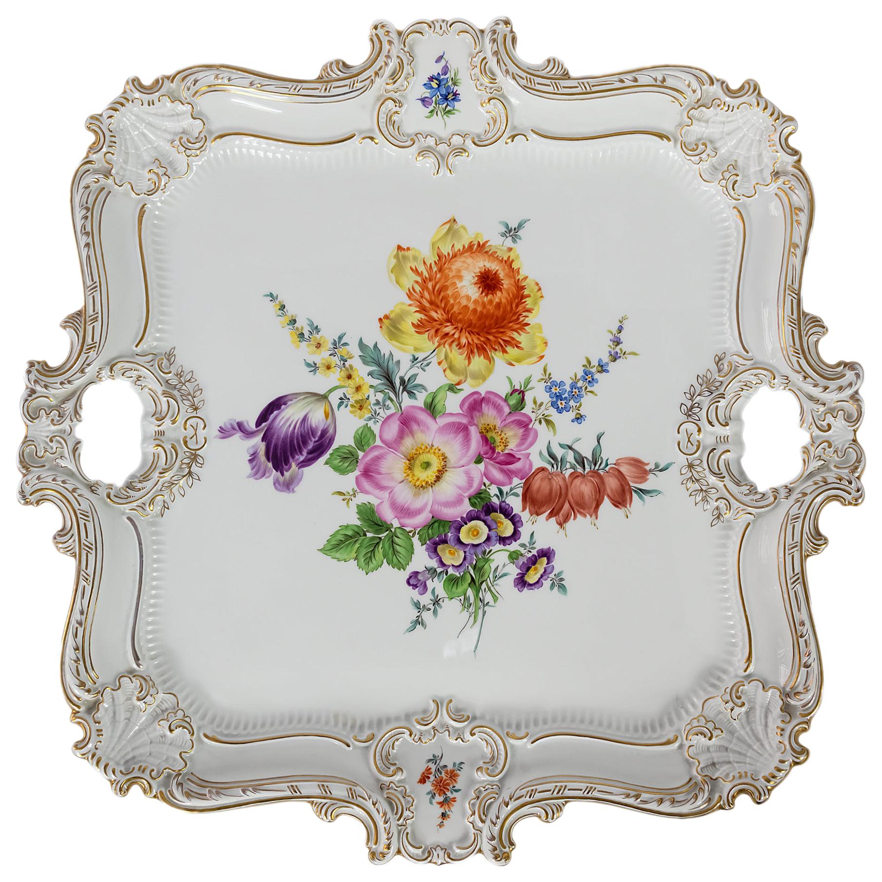 Meissen Hand Painted Porcelain Plate at 1stDibs