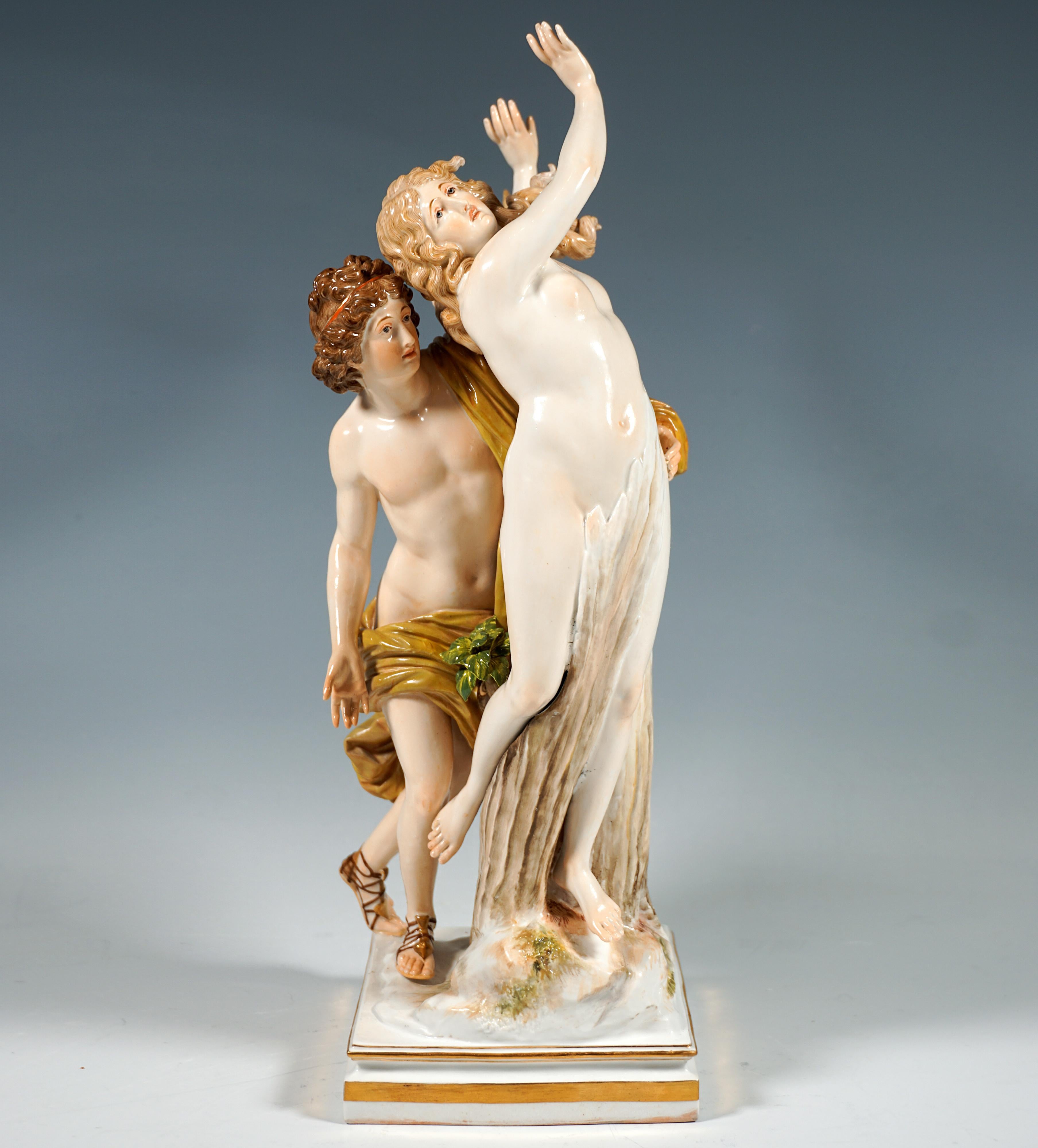 Gran grupo de figuras de porcelana de Meissen 