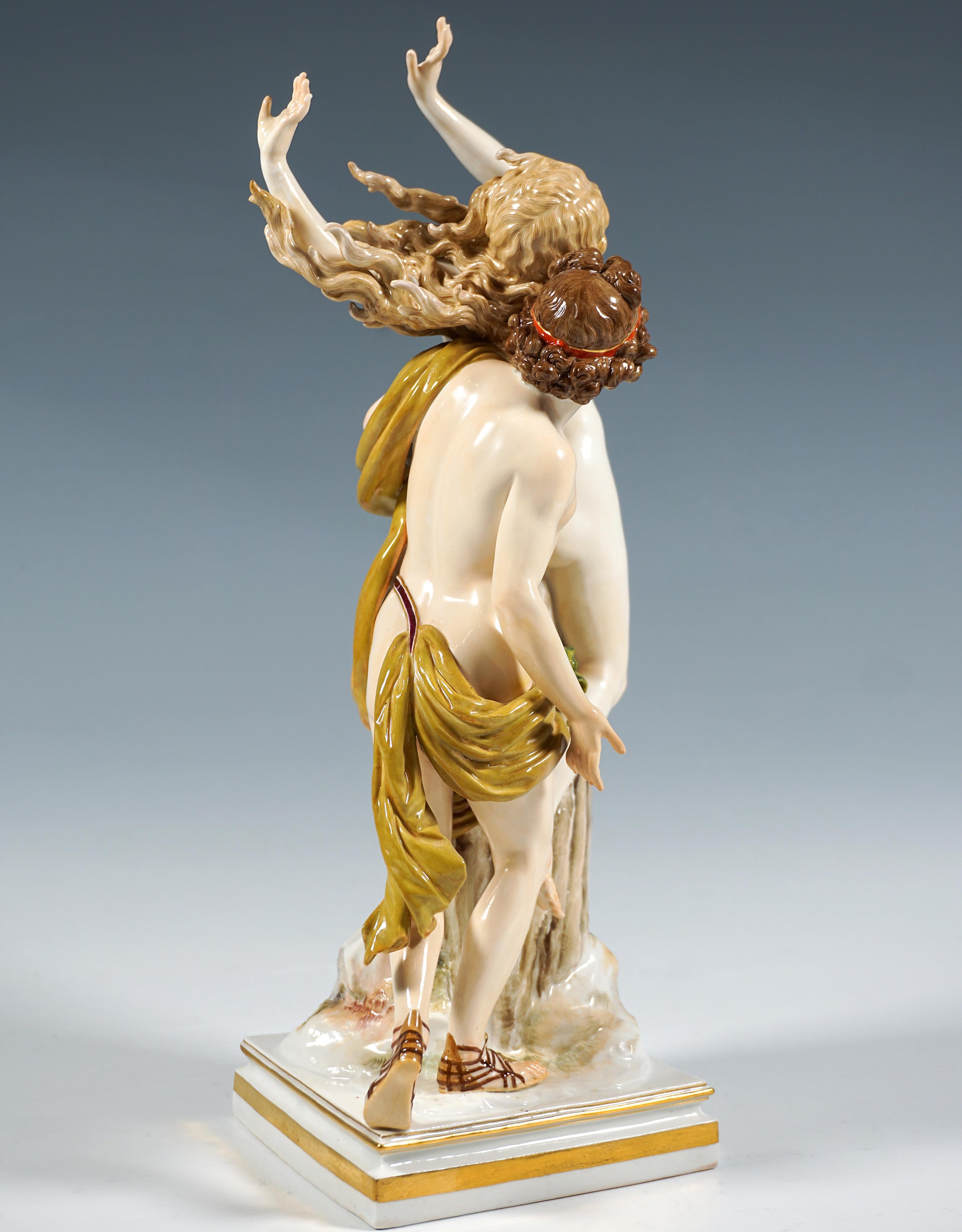 Gran grupo de figuras de porcelana de Meissen 