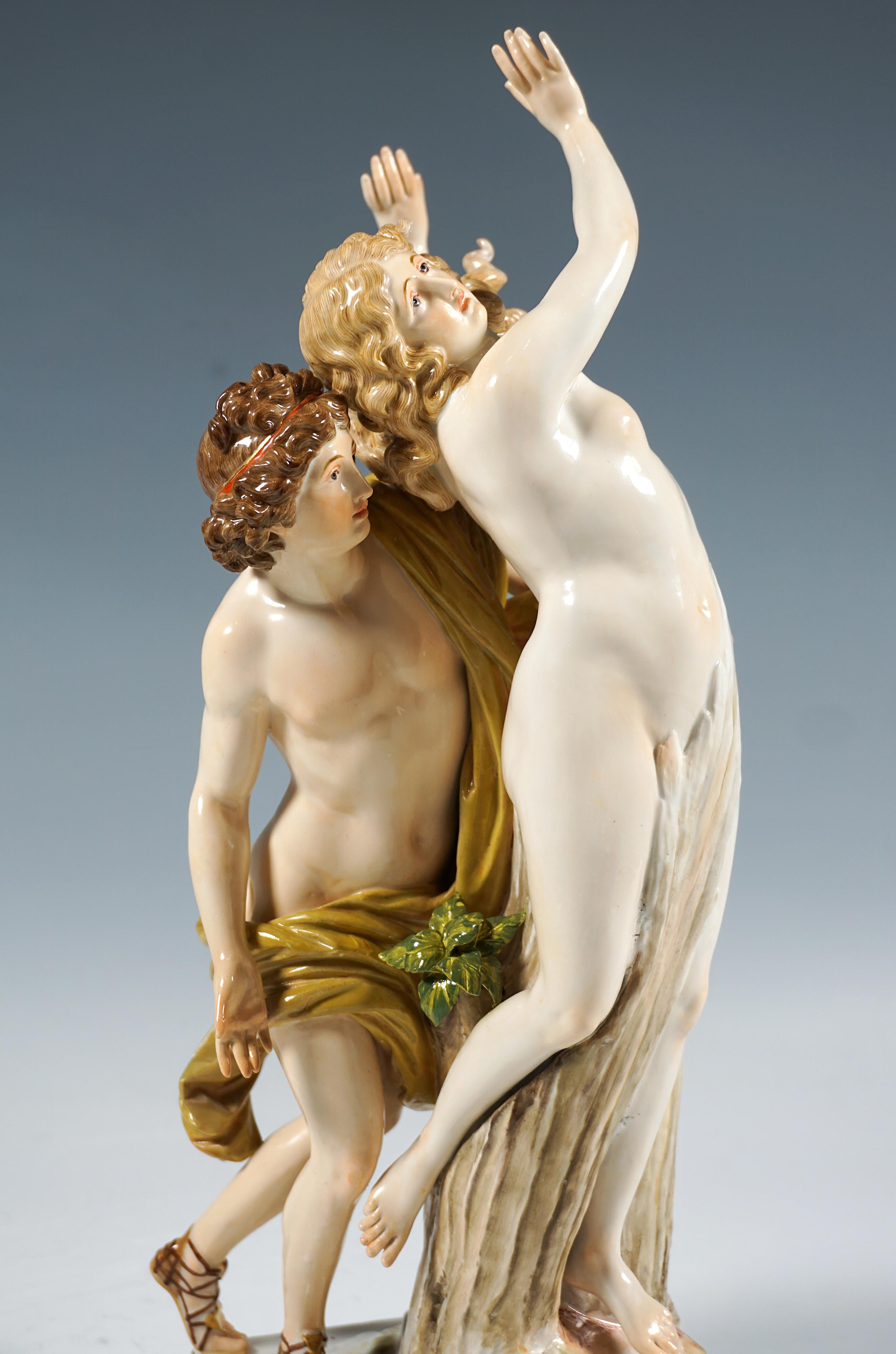 Gran grupo de figuras de porcelana de Meissen 