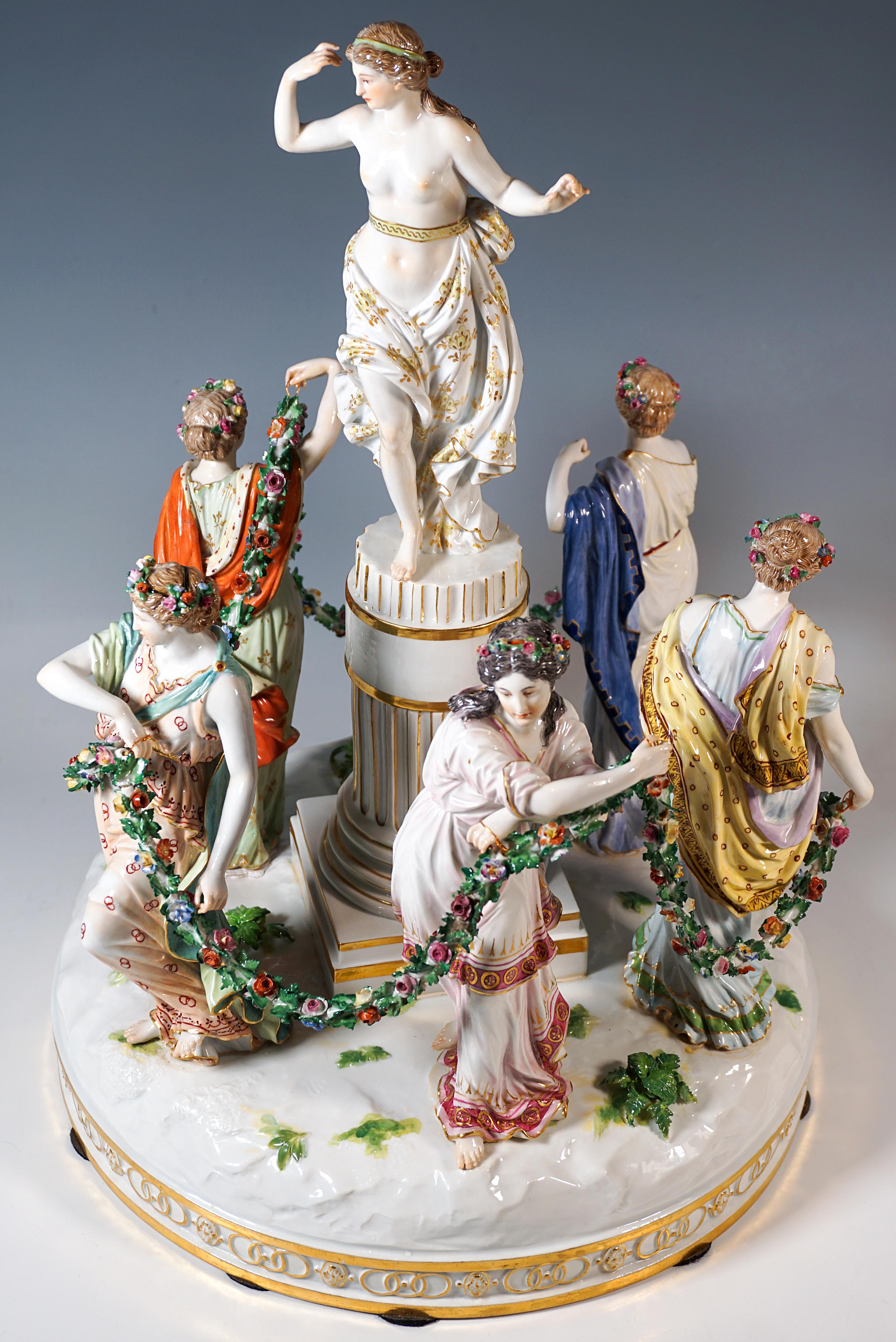 Grand groupe en porcelaine de Meissen 