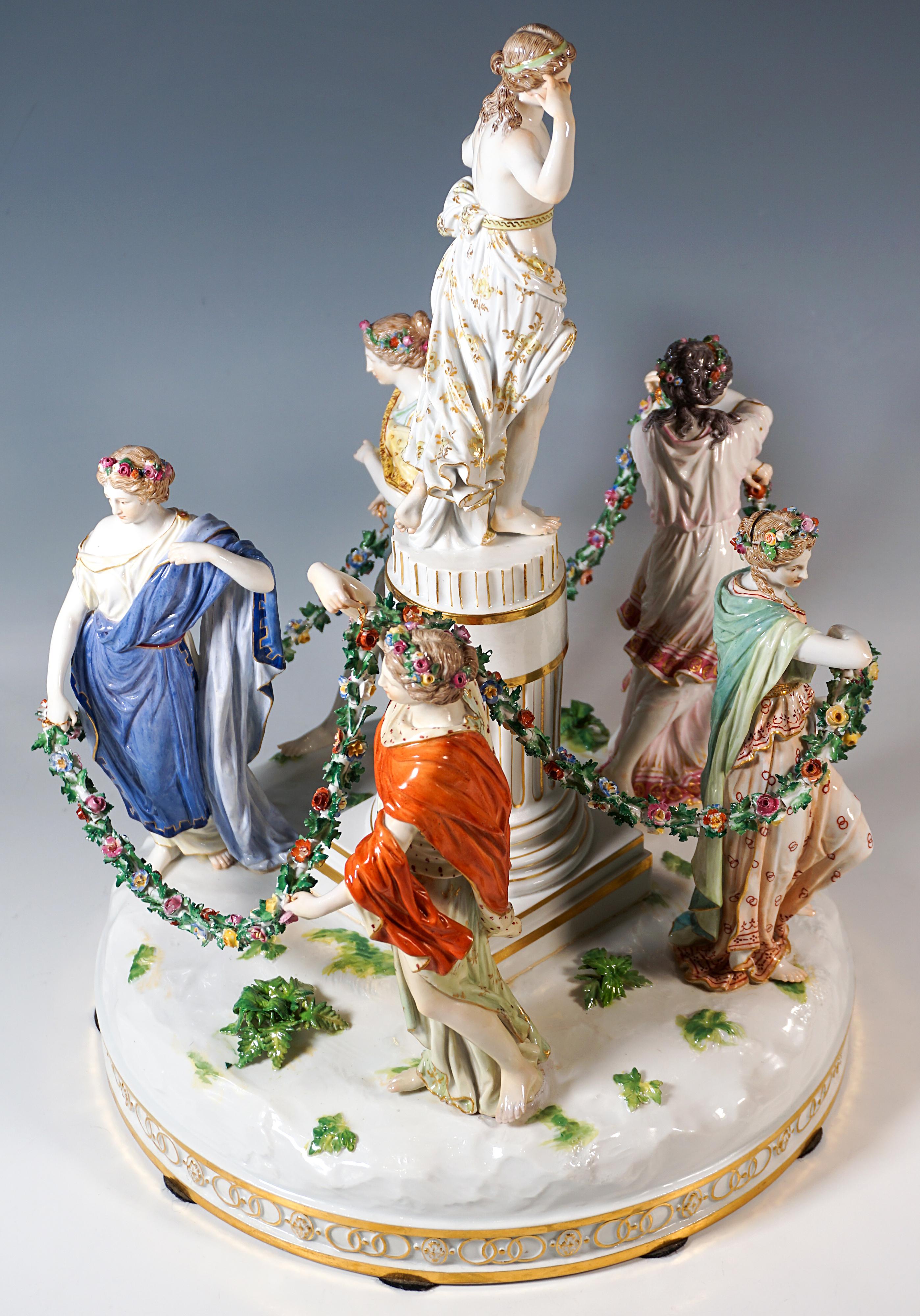 Grand groupe en porcelaine de Meissen 