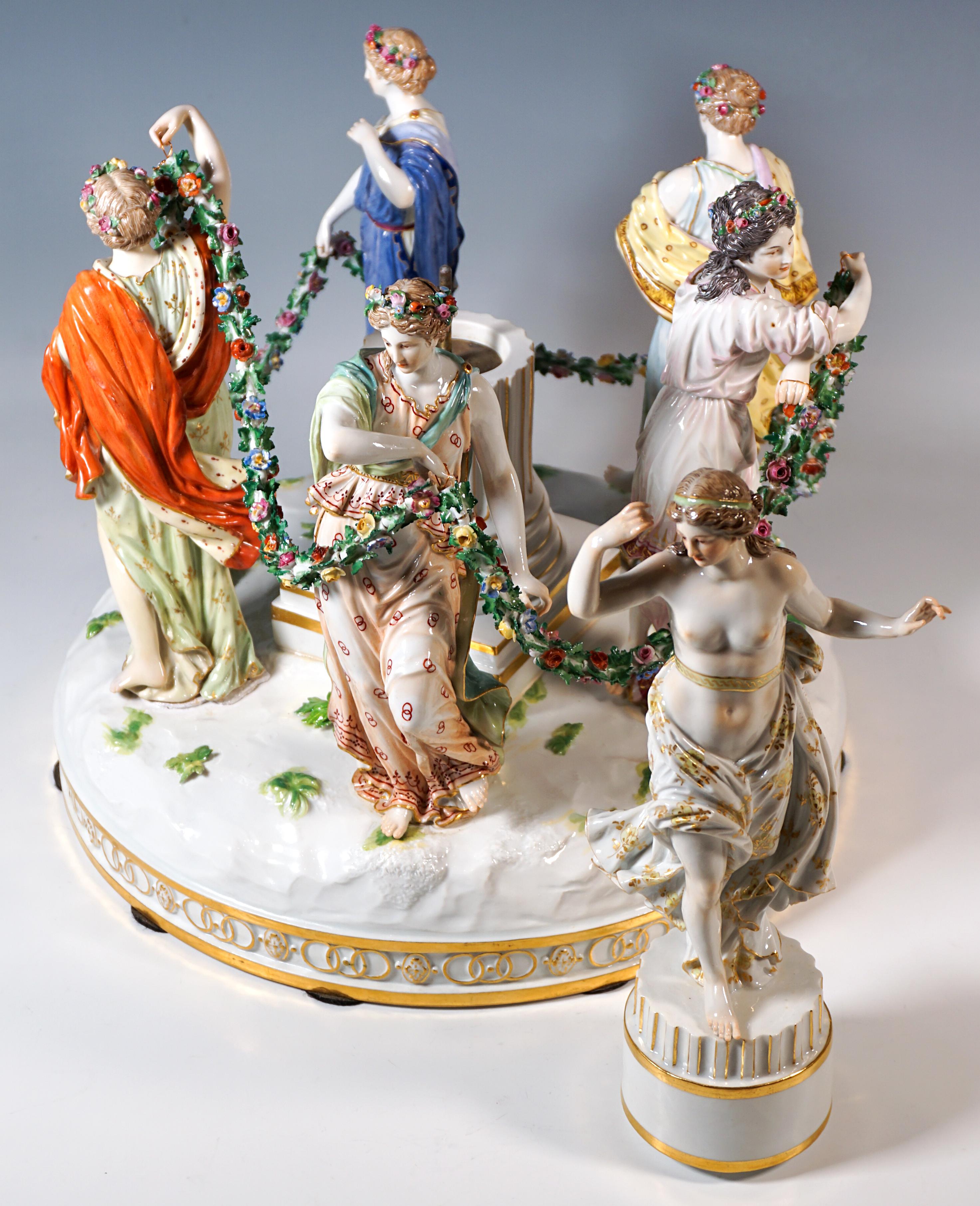 Grand groupe en porcelaine de Meissen 