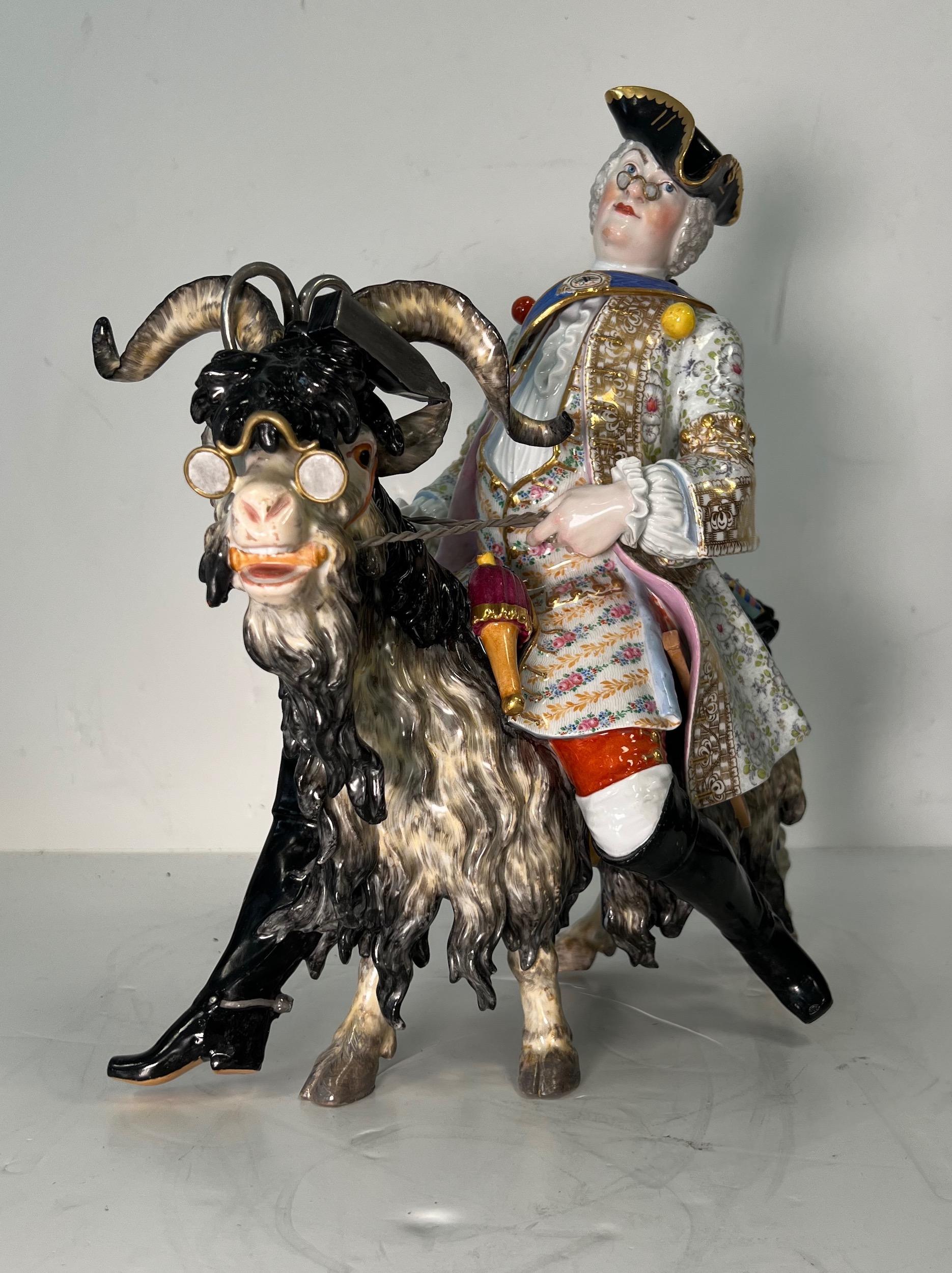 Allemand Grand groupe en porcelaine de Meissen représentant le 