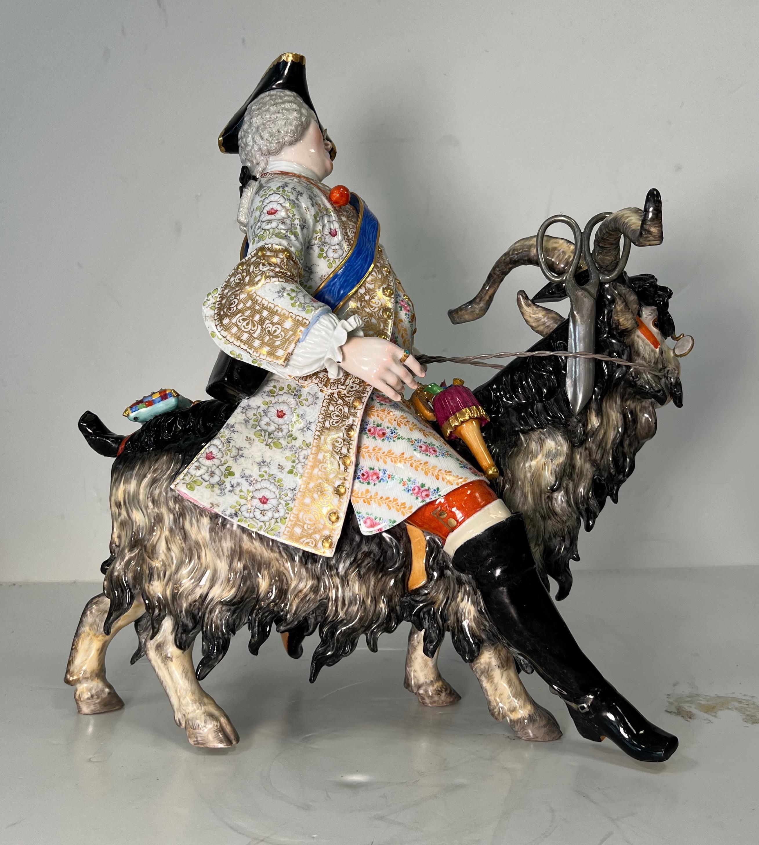 Cuit Grand groupe en porcelaine de Meissen représentant le 