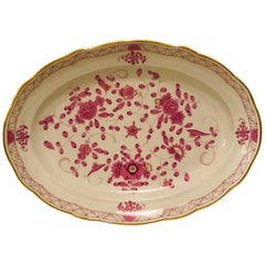 Grand plat de service indien violet de Meissen