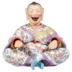 Large Meissen Seated Female Porcelain Wiggling Pagoda, By Kaendler, Circa 1860