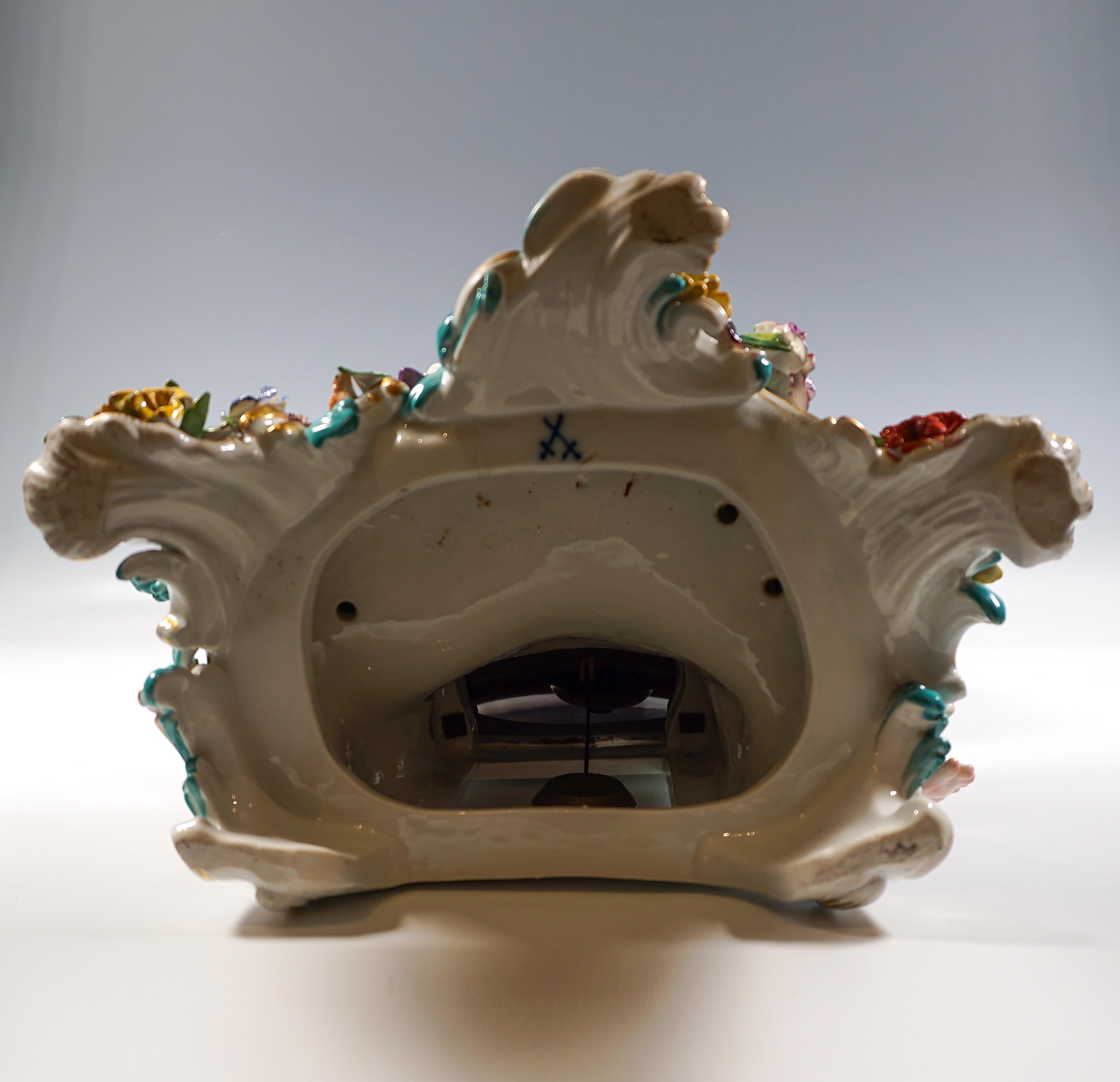 Large Meissen Splendour Clock, Crowned By Jupiter, J.J. Kaendler, Germany, 1860 6