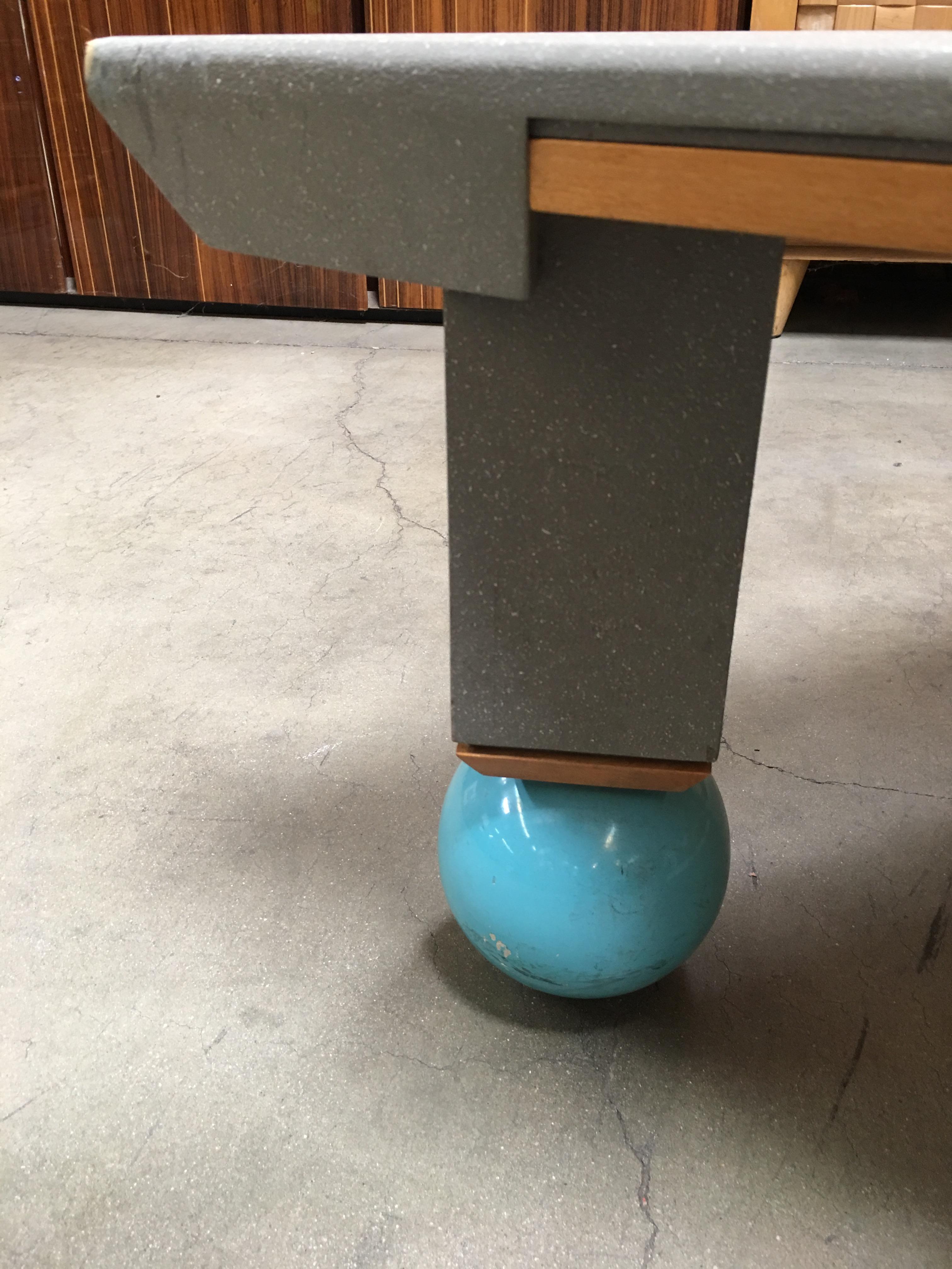 Enamel Large Memphis Coffee Table in the Ettore Sottsass Style