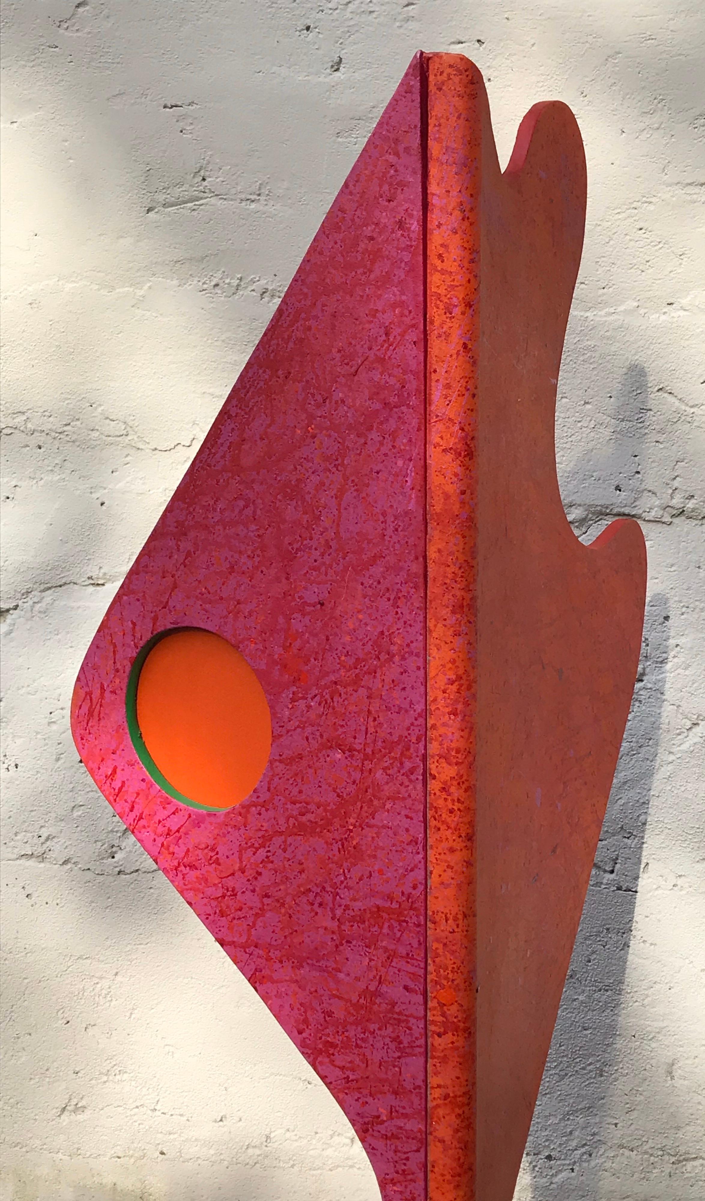 Amazing large abstract pop art free standing sculpture in the style of Memphis, Italy, 1980s
Signed Rossi 1984.