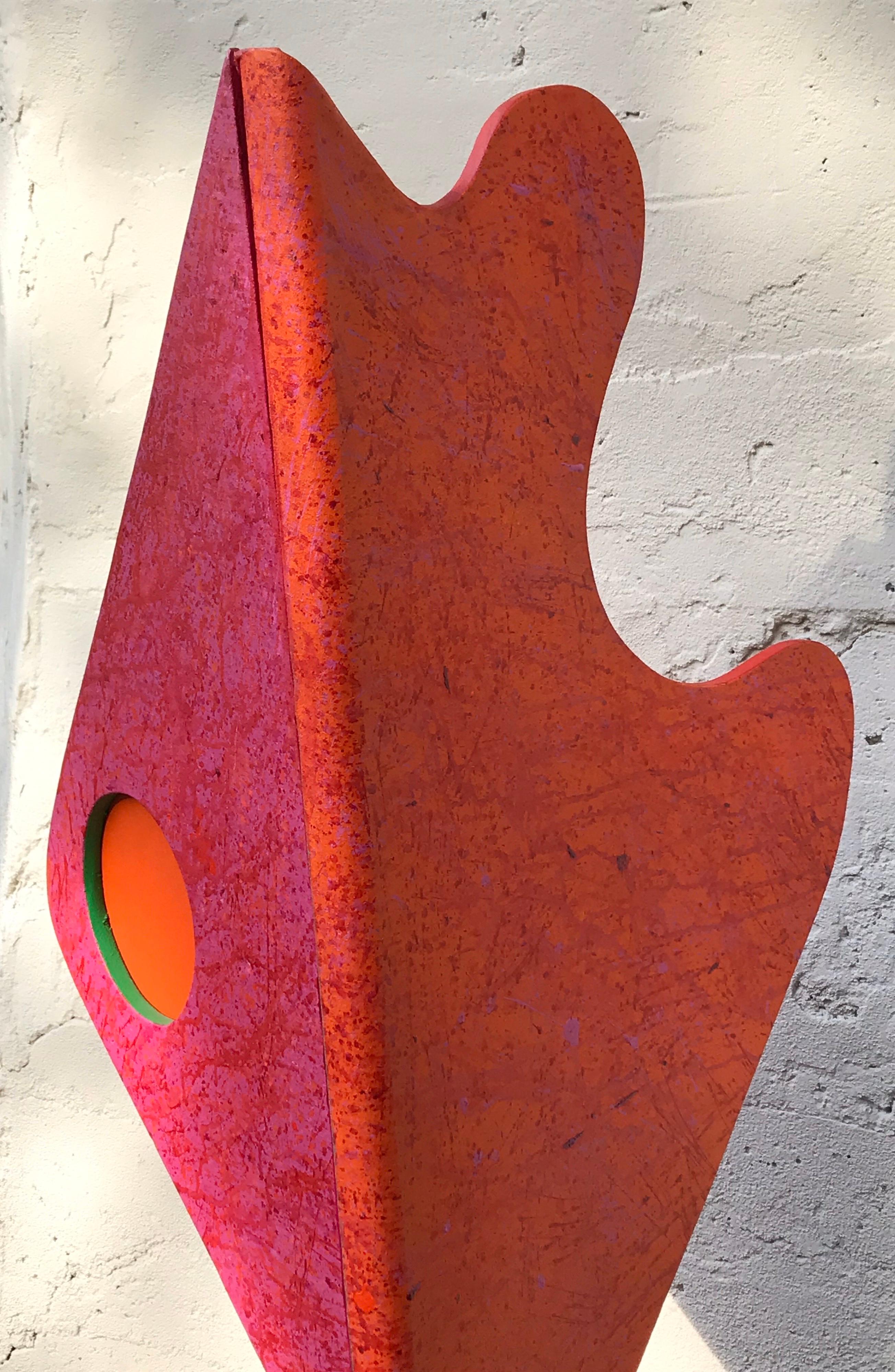 Large Memphis Style Abstract Pop Art Sculpture, Room Divider, Italian, 1980's In Good Condition For Sale In Bedford Hills, NY