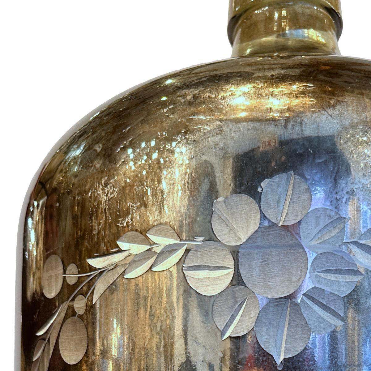 Large Mercury Glass Lamp In Good Condition For Sale In New York, NY